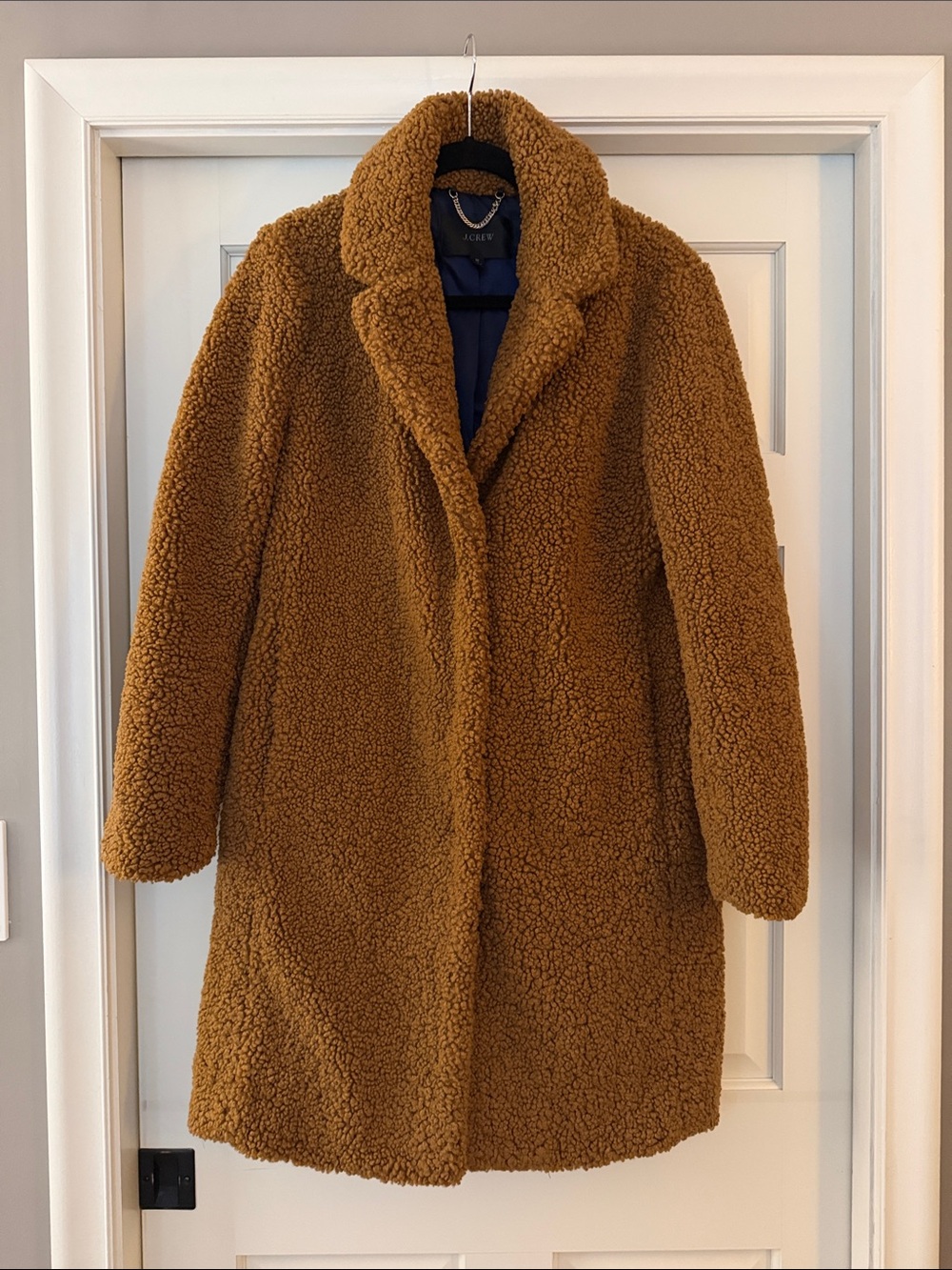 J. Crew Teddy Coat in Camel Brown